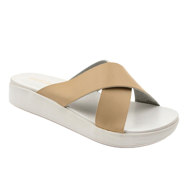 Ciabatte LU22 da donna beige 1