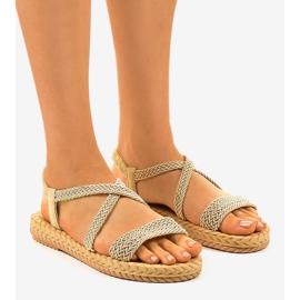 Sandali donna beige C602 1