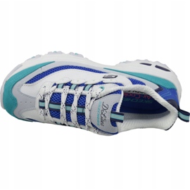 Skechers D'Lites Second Chance W 13146-WBL bianca blu multicolore 2