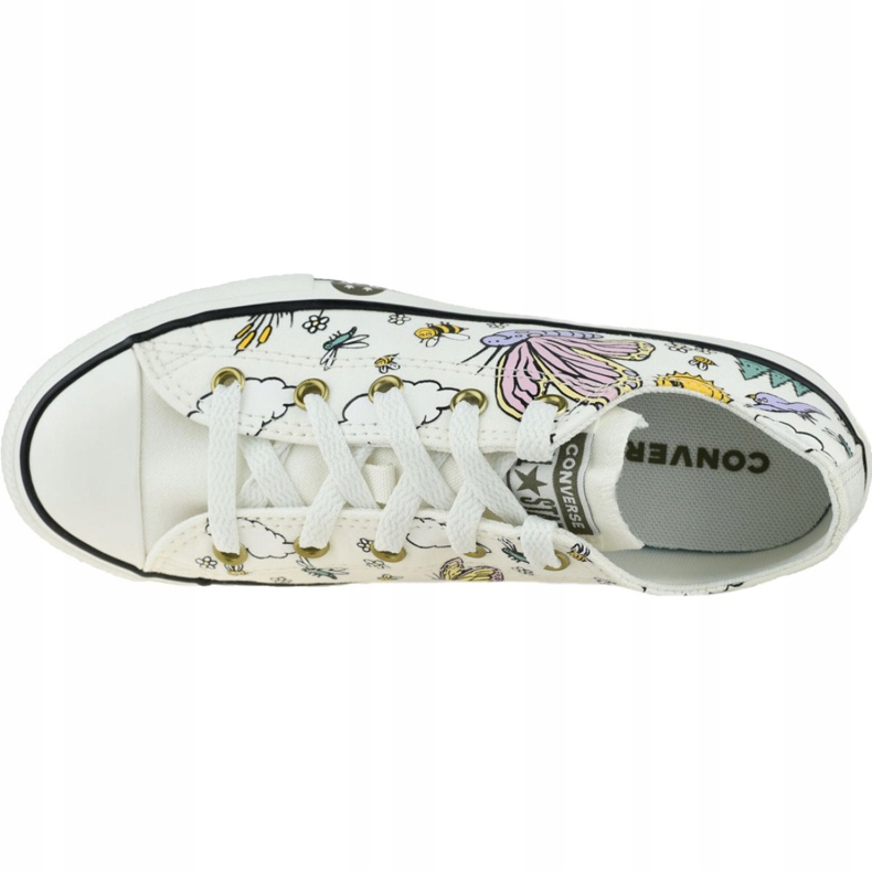 Converse Chuck Taylor All Star Low Bambini 667898C bianco multicolore 2