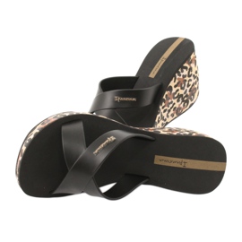 Ipanema 82856 ciabatte con zeppa da donna marrone nero 4