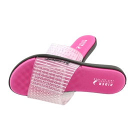 Ciabatte da piscina Rider 82740 incolore nero rosa 3