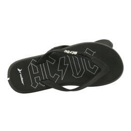 RIDER 82799 AC/DC infradito THONG AD uomo BRASILE bianco nero 5