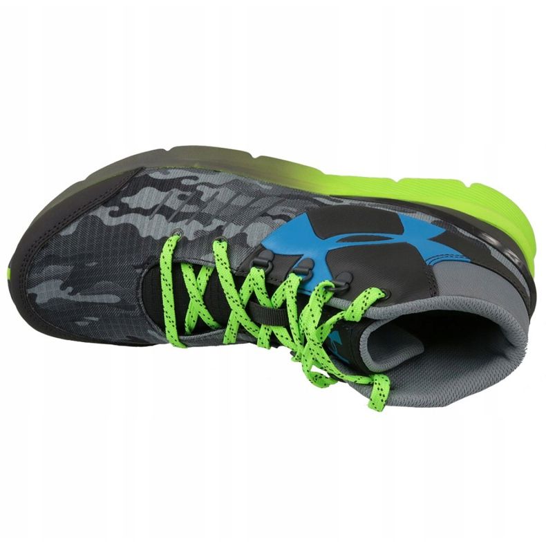 Under Armour Bgs Overdrive Mid K Jr 1266381-019 grigio verde 2