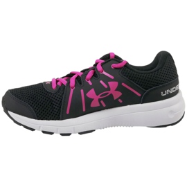 Scarpe Under Armour W Dash Rn 2 W 1285488-003 nero rosa 1