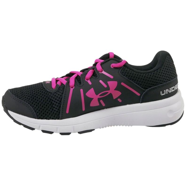 Scarpe Under Armour W Dash Rn 2 W 1285488-003 nero rosa 1