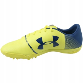 Scarpe da calcio Under Armour Spotlight Tf M 1289539-300 multicolore giallo 1