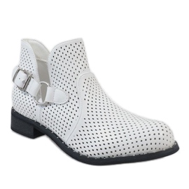 Stivaletti bianchi traforati da 168-165 bianco 1