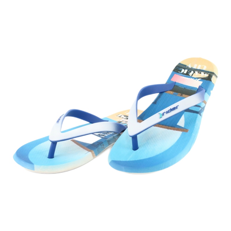 Infradito da uomo Rider Energy 10719 bianca blu 2