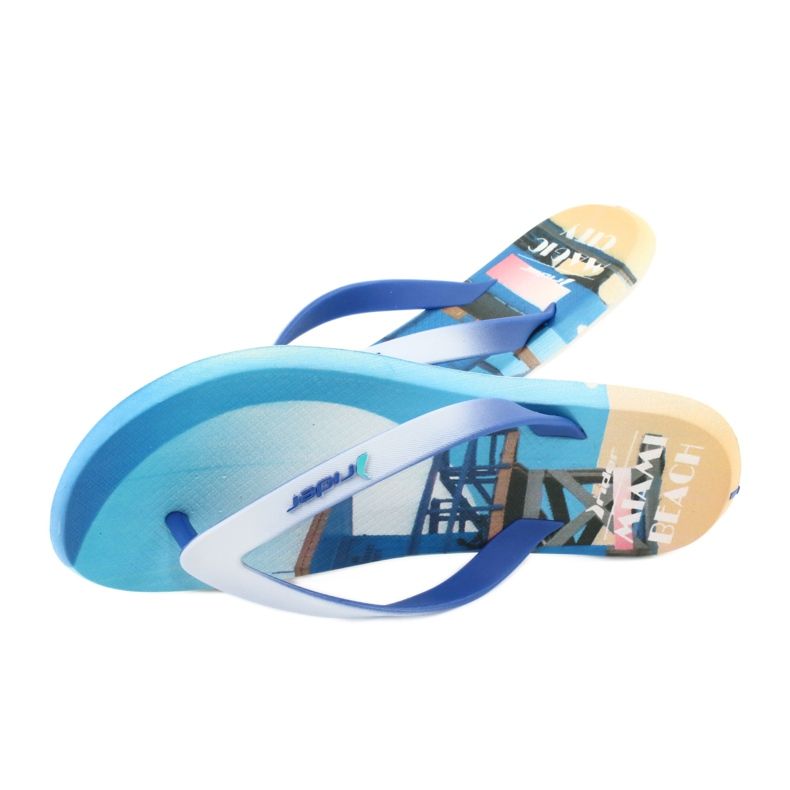 Infradito da uomo Rider Energy 10719 bianco blu 3