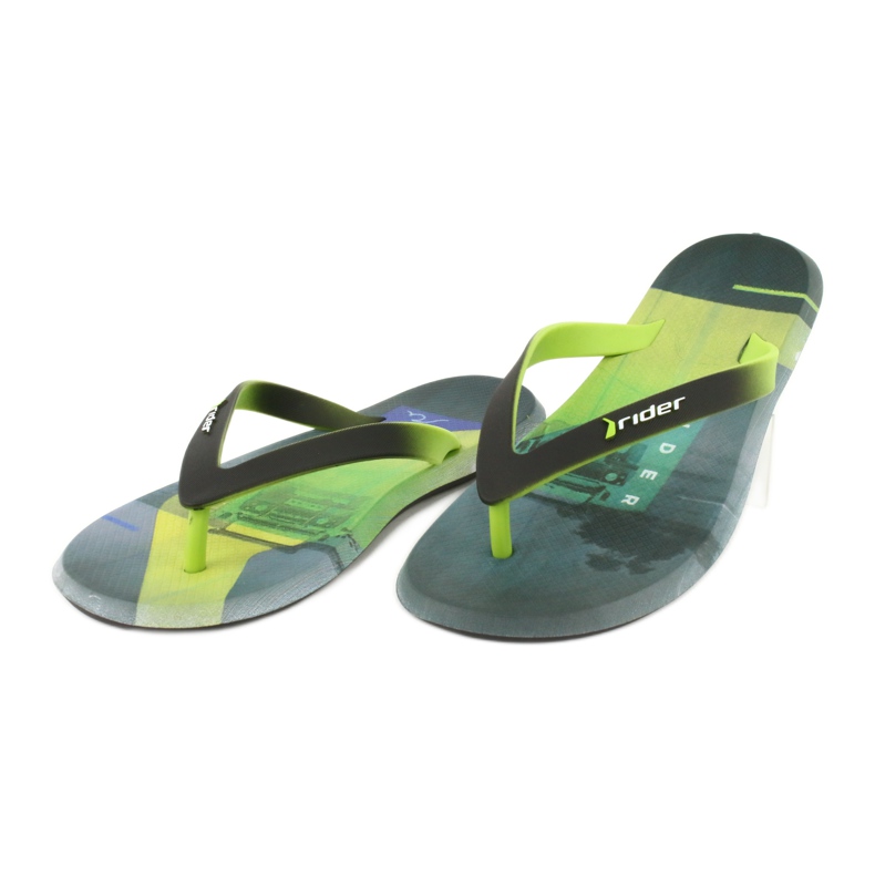 Infradito uomo Rider Energy AD 10719 nero blu grigio verde 2