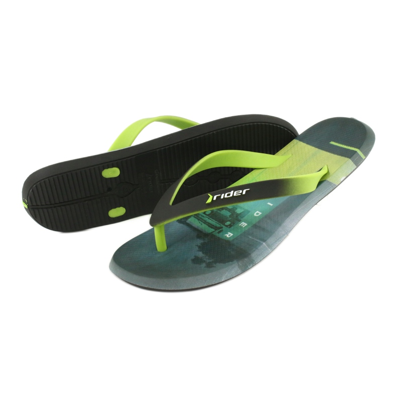 Infradito uomo Rider Energy AD 10719 nero blu grigio verde 3