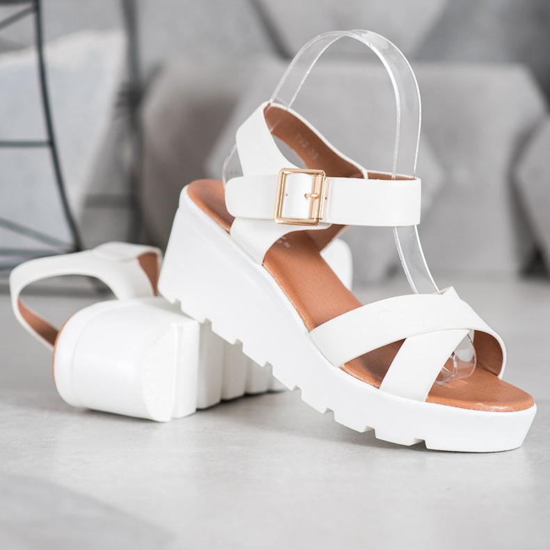 Weide Sandali alla moda bianco 1