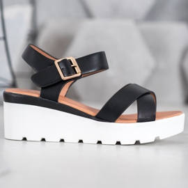 Weide Sandali alla moda nero 2