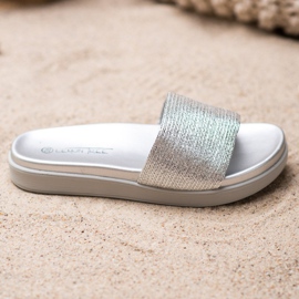 SHELOVET Pantofole classiche argento grigio 1