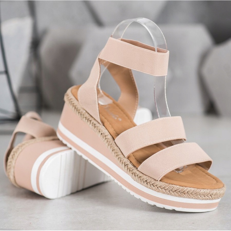 Weide Zeppe slip-on con elastico marrone 1