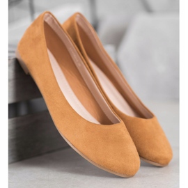 Best Shoes Ballerine in camoscio marrone 1