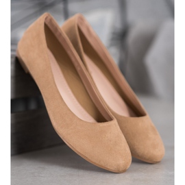 Best Shoes Ballerine in camoscio marrone 2