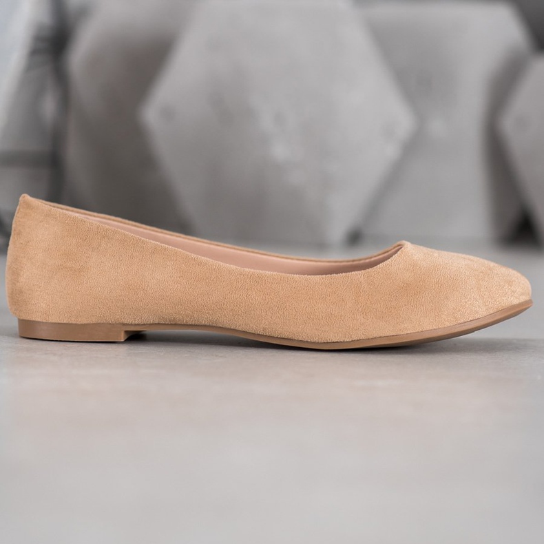 Best Shoes Ballerine in camoscio marrone 1