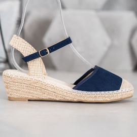 Best Shoes Espadrillas sandali blu navy 2