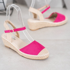 Best Shoes Espadrillas Sandali Rosa 1