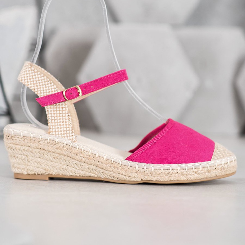 Best Shoes Espadrillas Sandali Rosa 2