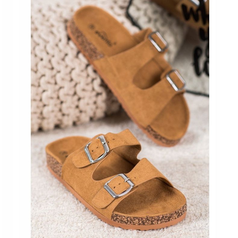 Evento Pantofole Casual Con Fibbia marrone 1