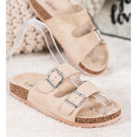 Evento Pantofole Casual Con Fibbia beige 2