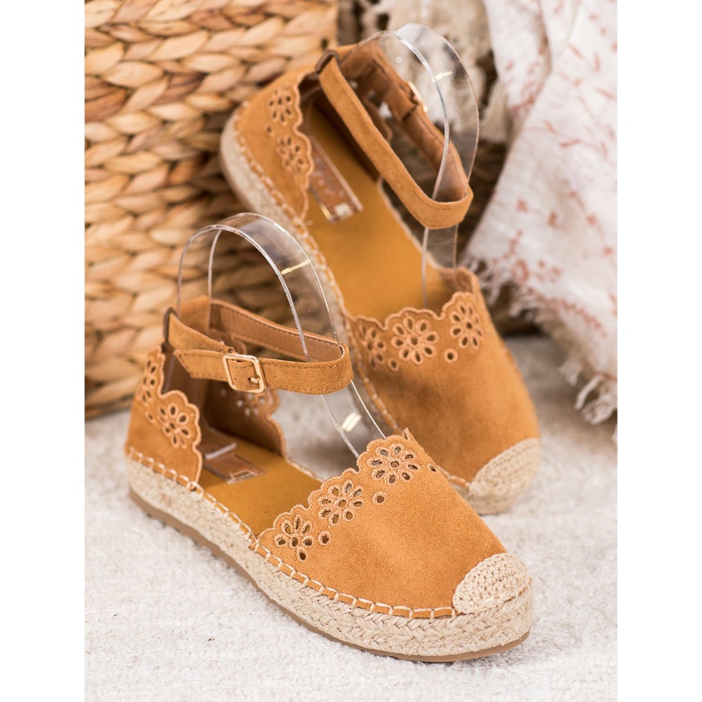 Seastar Espadrillas con motivo traforato marrone 1