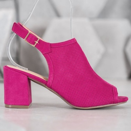 SHELOVET Sandali Chiusi Classici rosa 2