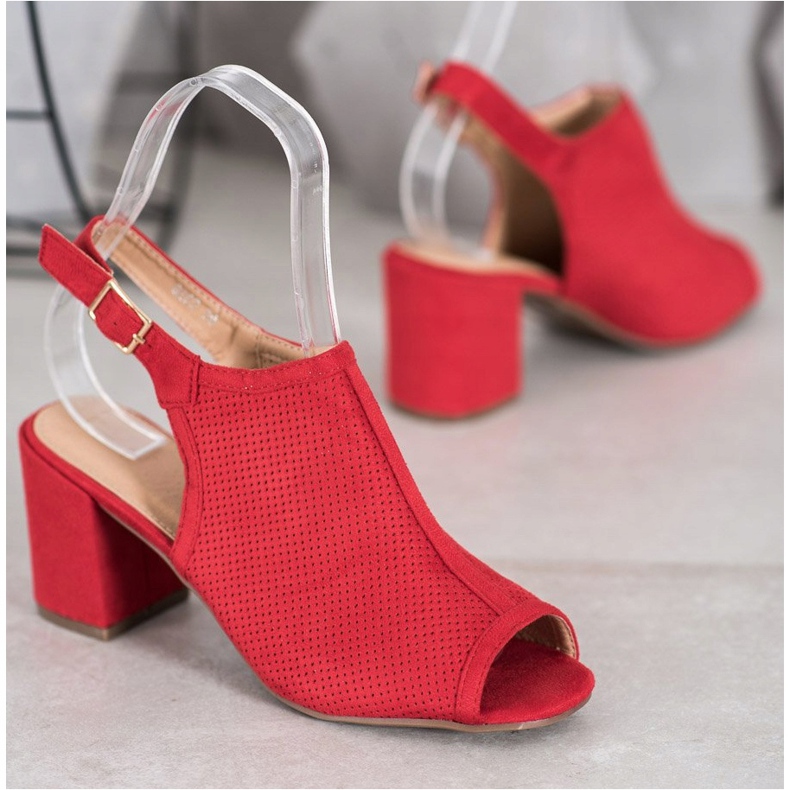 SHELOVET Sandali Chiusi Classici rosso 1