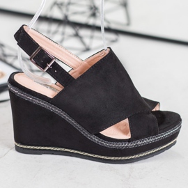 Best Shoes Sandali neri alla moda nero 2