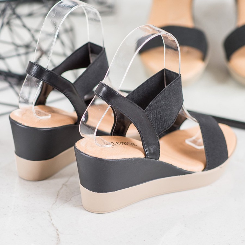 Clowse Sandali leggeri senza lacci nero 1