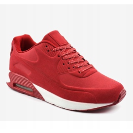 Scarpe sportive da uomo rosse A390-9 rosso 1