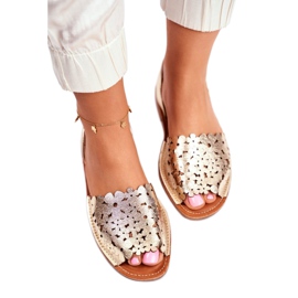 Evento Sandali slip-on dorati da donna I Like Summer d'oro 3