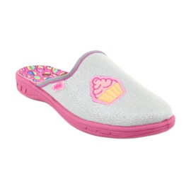 Scarpe per bambini colorate Befado 707Y407 rosa grigio 1