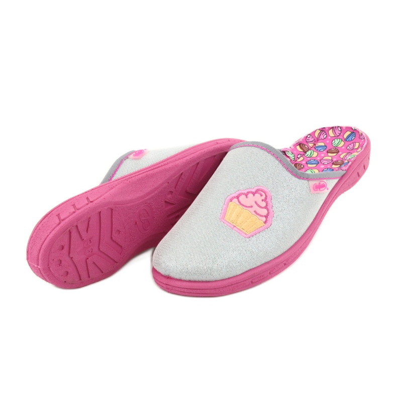 Scarpe per bambini colorate Befado 707Y407 rosa grigio 4