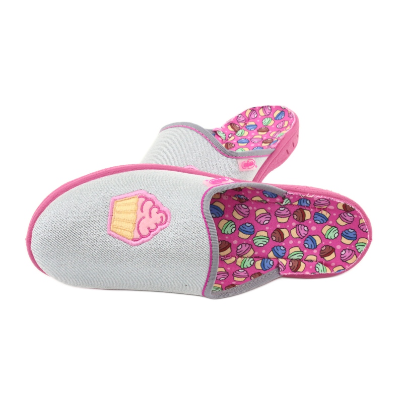Scarpe per bambini colorate Befado 707Y407 rosa grigio 5