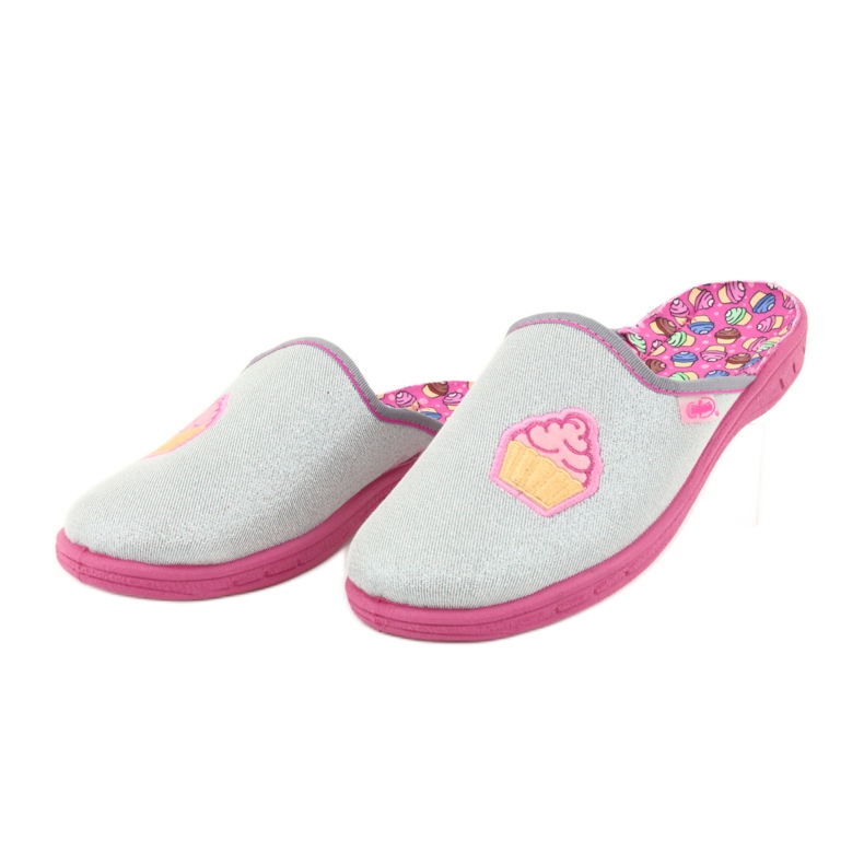 Scarpe per bambini colorate Befado 707Y407 rosa grigio 3