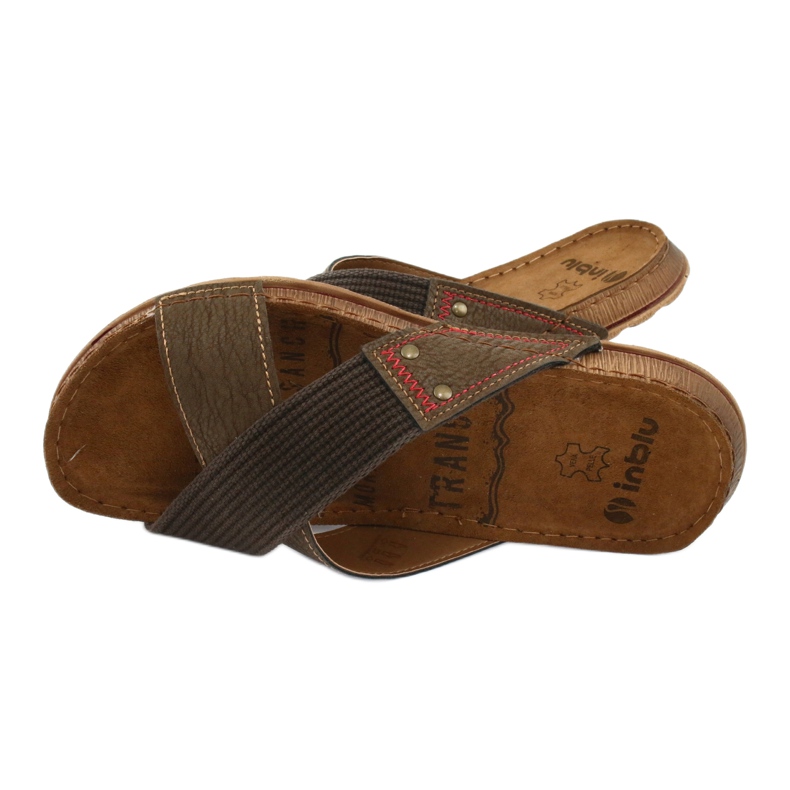 Pantofole uomo Inblu GG011 marroni marrone 4