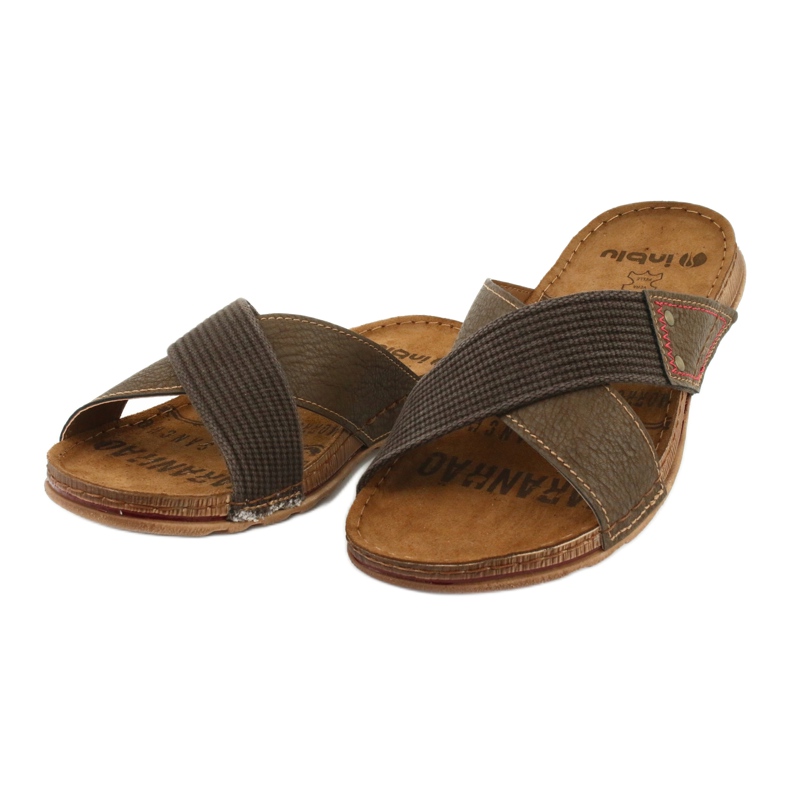 Pantofole uomo Inblu GG011 marroni marrone 2