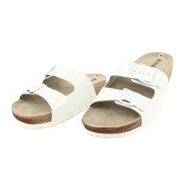 Ciabatte da donna bianco perla Inblu NM019 bianca multicolore 2