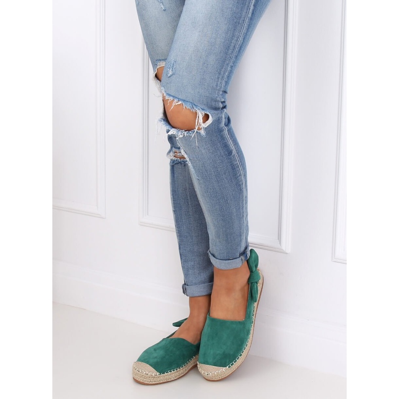 Espadrillas verdi da donna 3016 Green verde 1