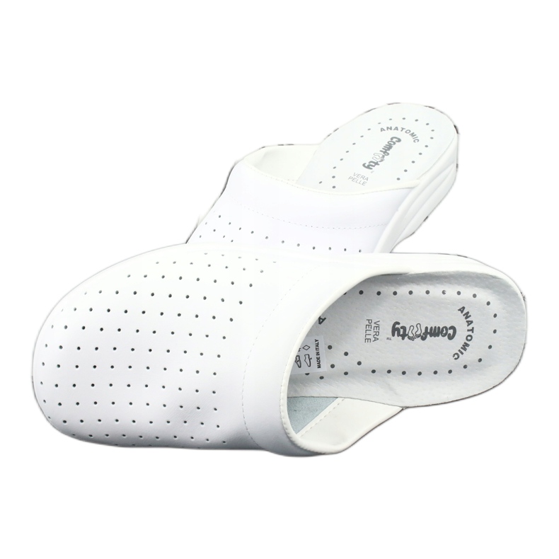 Ciabatte bianche mediche Comfooty Alessio bianco 4