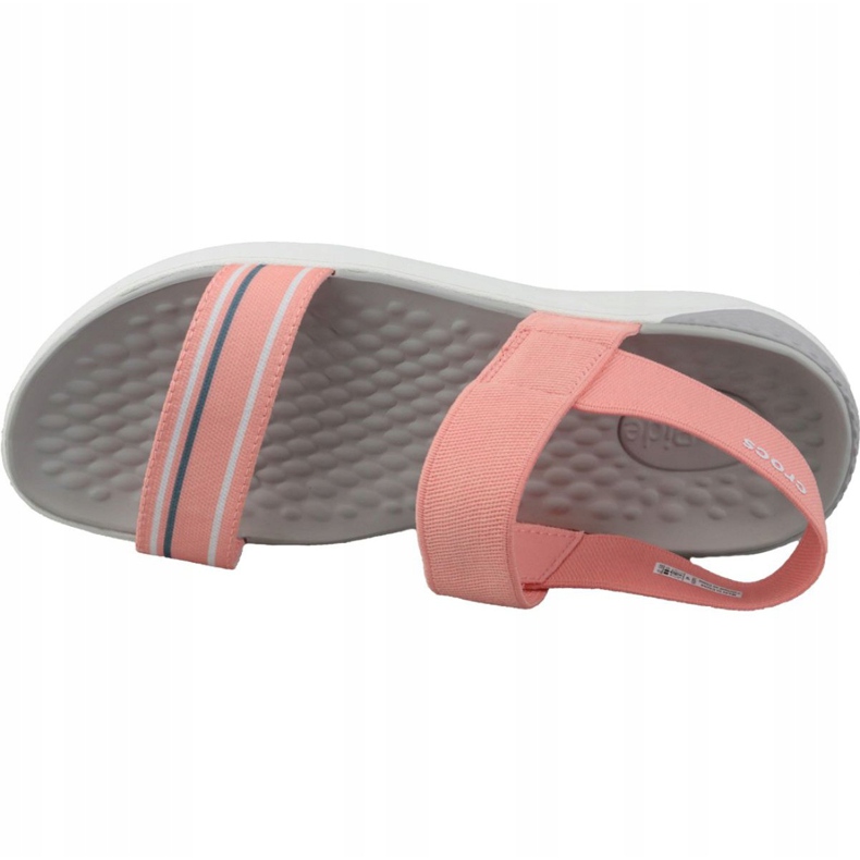 Crocs LiteRide Sandal W 205106-6KP sandali arancioni rosa 2