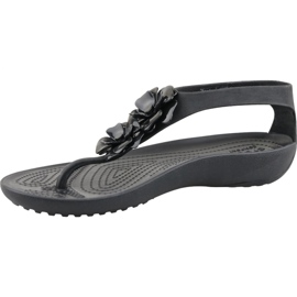 Crocs Serena Abbellire Flip W 205600-060 nero rosa 1