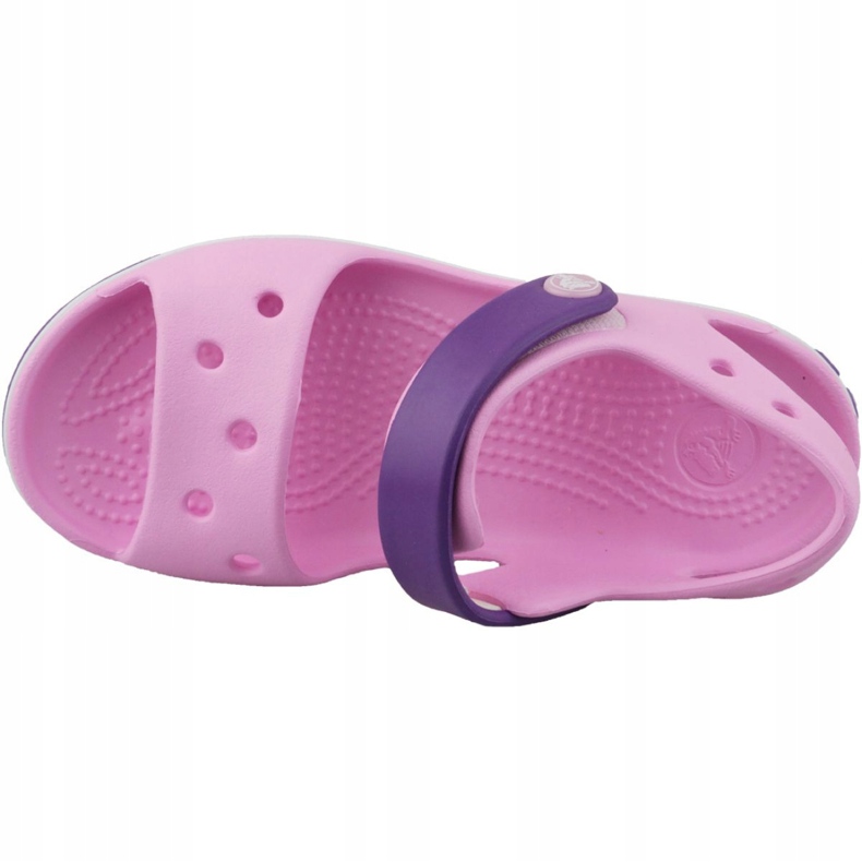 Crocs Crocband Sandalo Bambino 12856-6AI nero rosa 2
