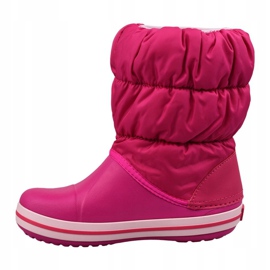 Crocs Winter Puff Boot Jr 14613-6X0 nero rosa 1