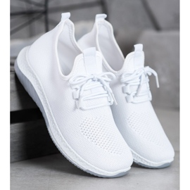 SHELOVET Scarpe sportive traforate bianca 1
