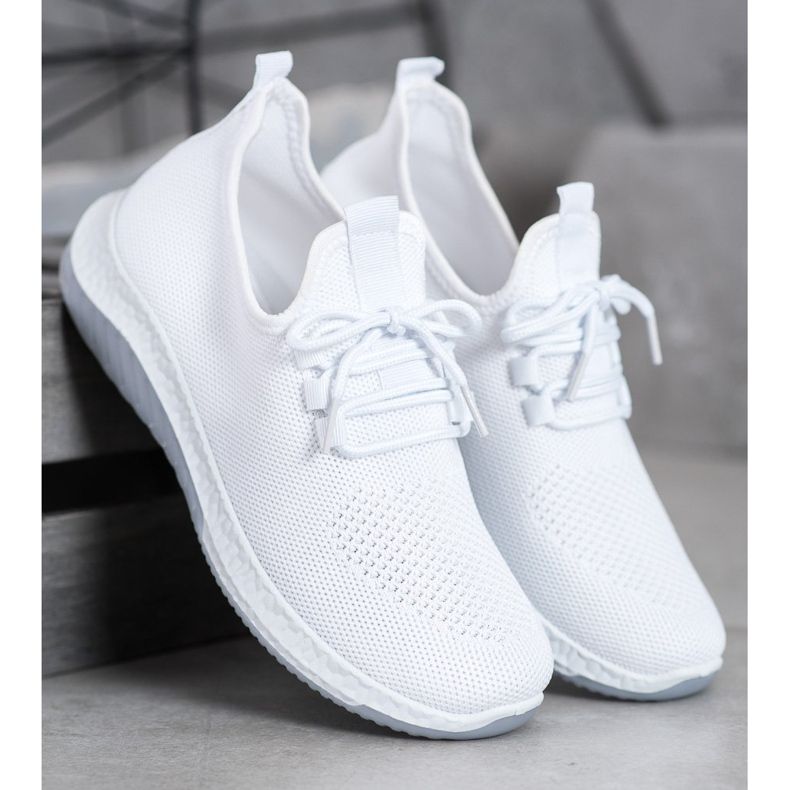 SHELOVET Scarpe sportive traforate bianca 1